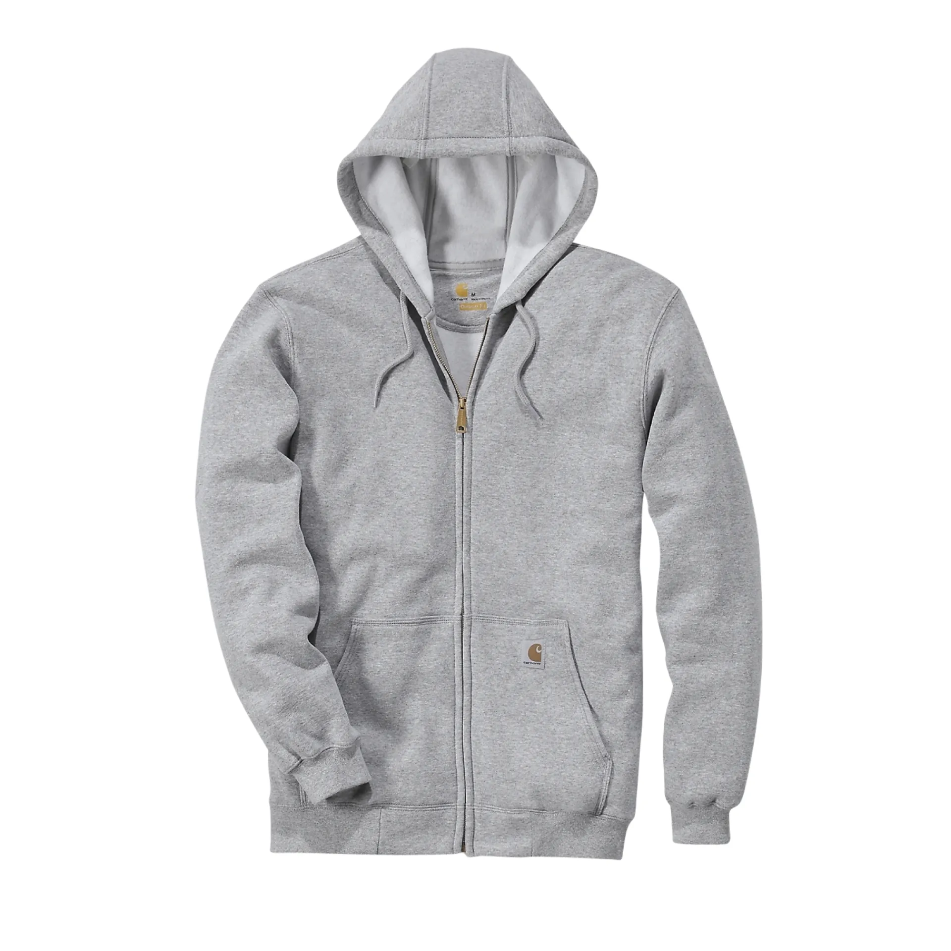 Discount Carhartt LOOSE FIT MIDWEIGHT FULL-ZIP SWEATSHIRT HÆTTETRØJE L LYS GRÅ