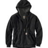 Discount Carhartt SHERPA LINED MIDWEIGHT ZIP SWEATJAKKE L SORT