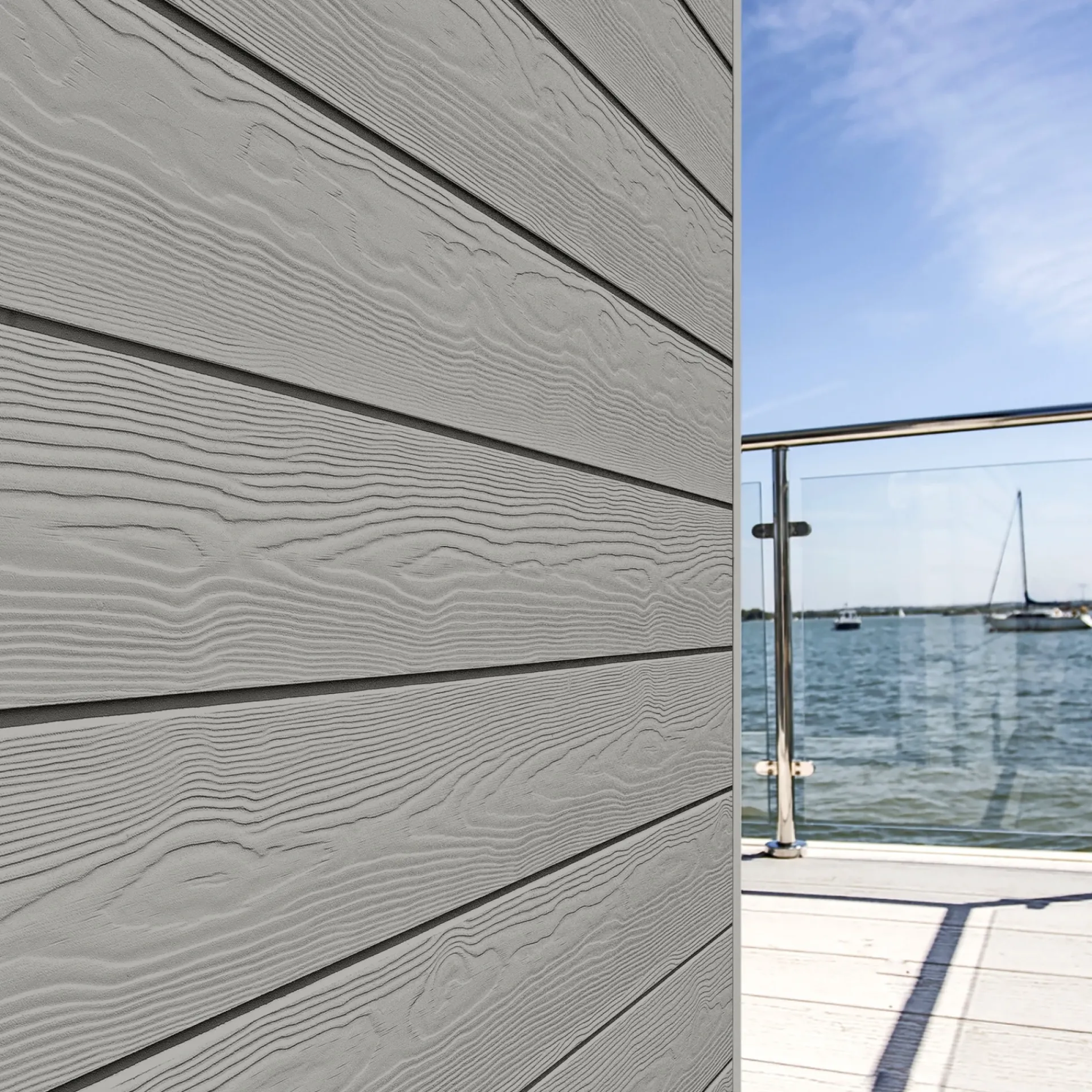 Hot Cedral CLICK WOOD PLANK 12 X 186 X 3600 MM GRÅ