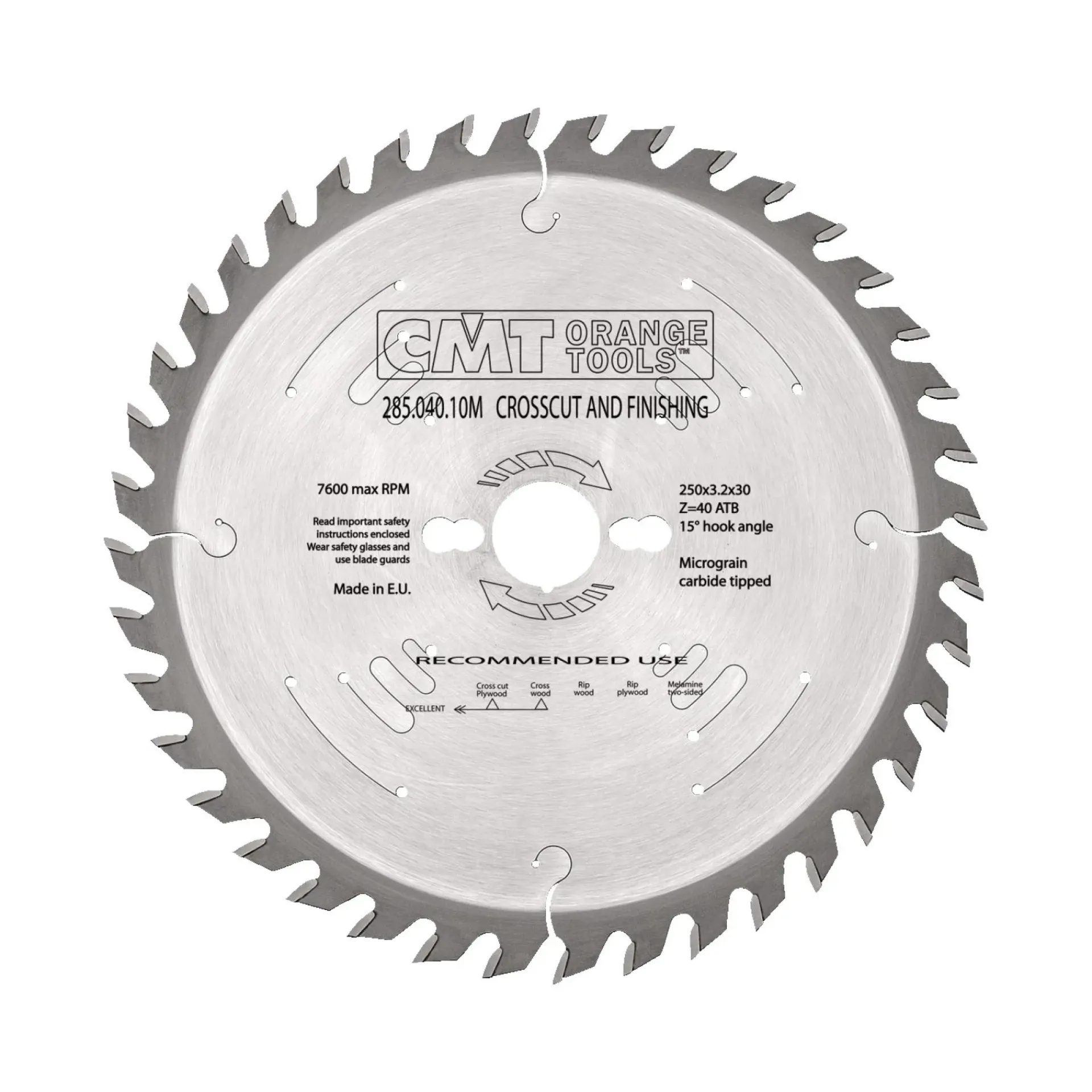 Outlet CMT Z40UW RUNDSAVKLINGE 250X3,2X30 MM