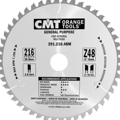 Clearance CMT Z48W NEG RUNDSAVKLINGE 216X2,8X30 MM
