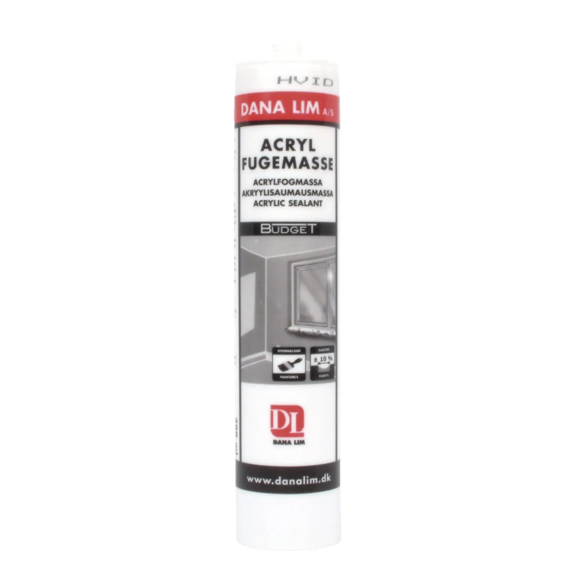 Discount Dana Lim BUDGET 501 AKRYLFUGEMASSE 300 ML HVID