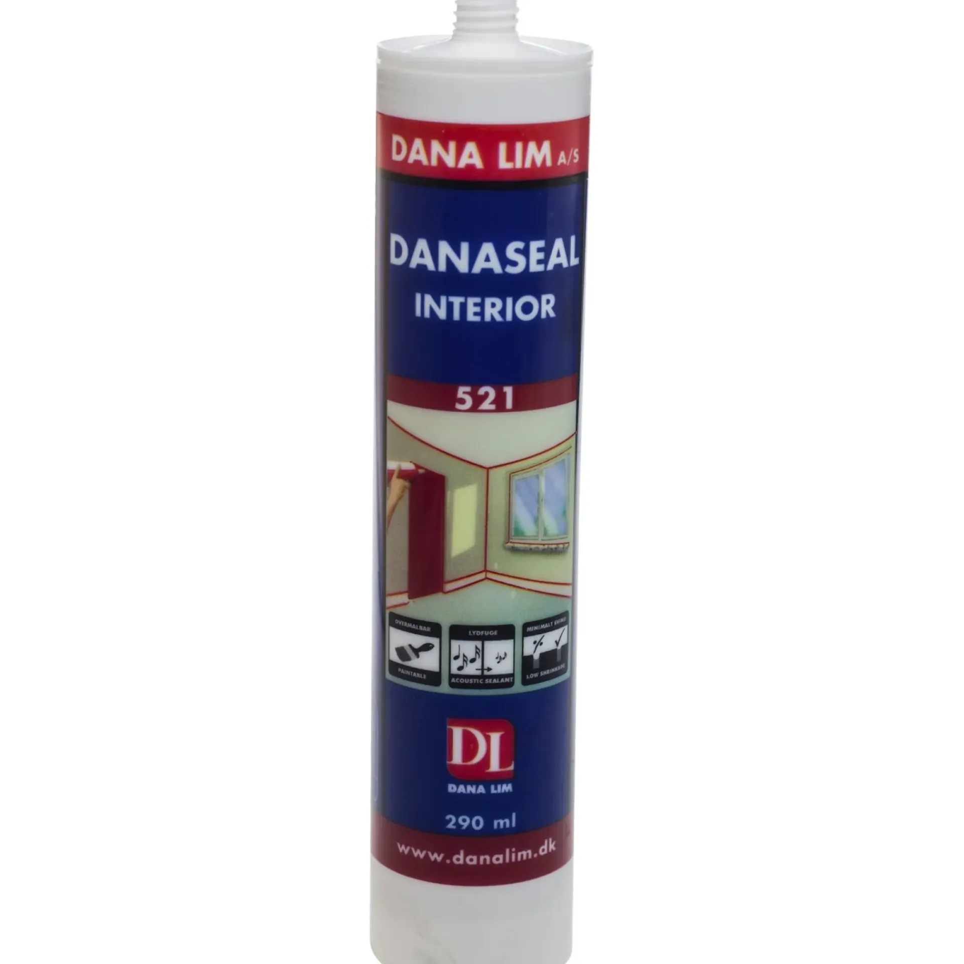 Best Dana Lim DANASEAL INTERIOR 521 FUGEMASSE 290 ML HVID
