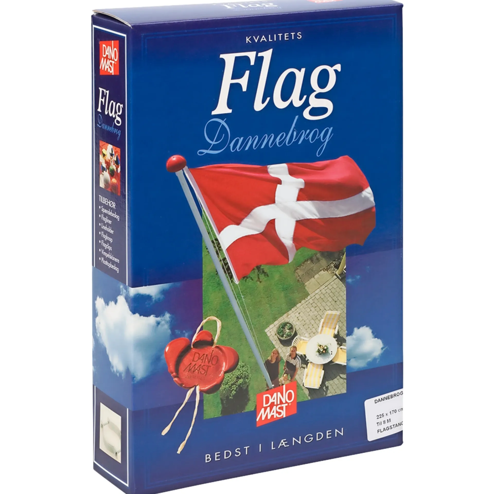 Best Dano mast T/8 M DANNEBROGSFLAG 225 X 170 CM