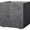 Outlet Deroma MILLENIUM 208-618 PLANTEKASSE PLASTIK ANTRACITGRÅ 25X25X25 CM