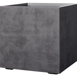Outlet Deroma MILLENIUM 208-618 PLANTEKASSE PLASTIK ANTRACITGRÅ 25X25X25 CM