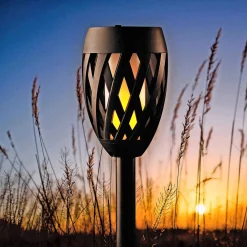Online Det Gamle Apotek GLOWFIRE SOLCELLE FAKKEL SORT 58 CM