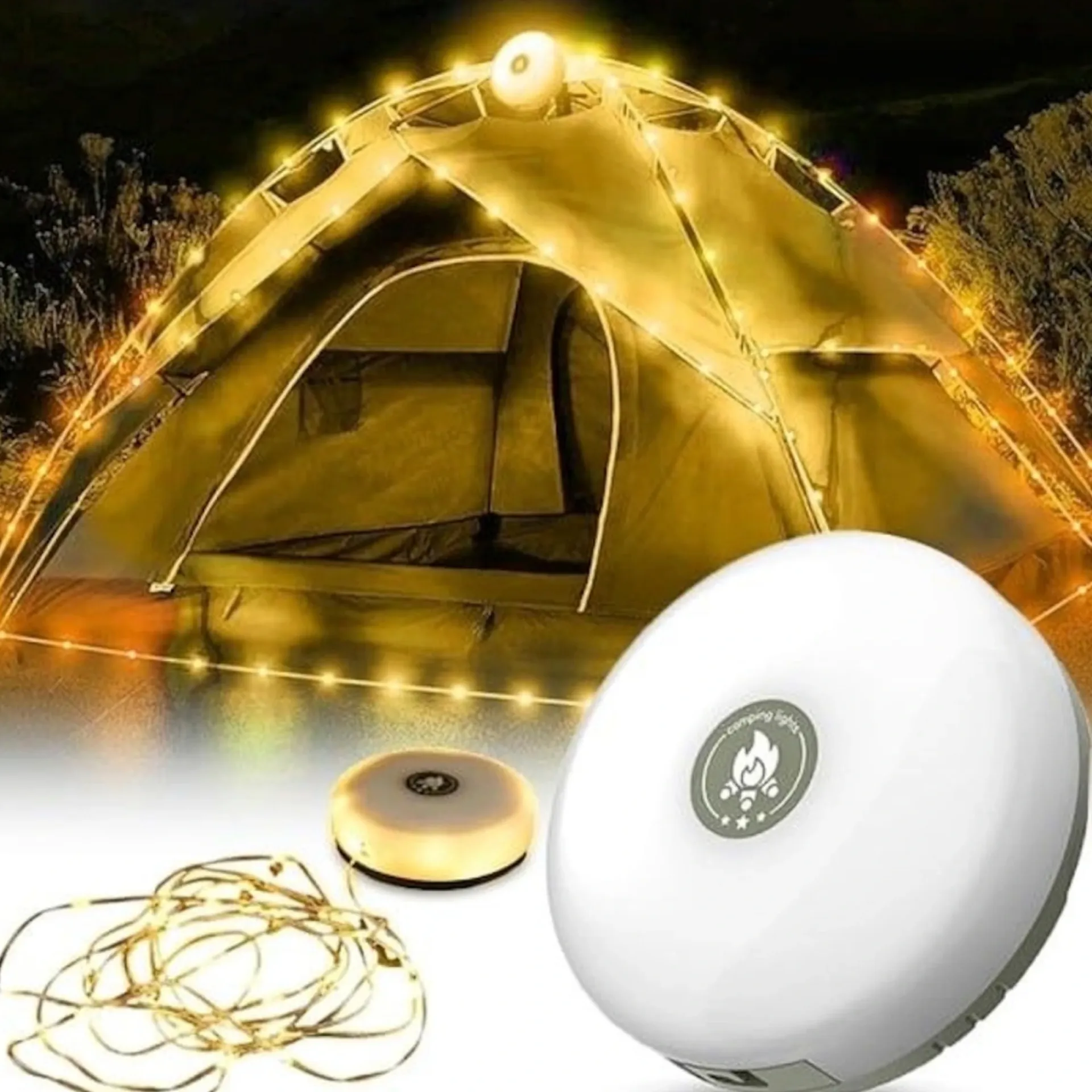 New Det Gamle Apotek LYSKÆDE 100 LED I STRIP, 30 LED I LAMPE 11 CM