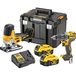 Dewalt DCK298P2T SKRUEMASKINESÆT AKKU MED BATTERI OG LADER