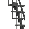 Clearance Dolle ATLANTA GELÆNDER SIDE 2, SORT - 2 BALUSTRE PR. TRIN