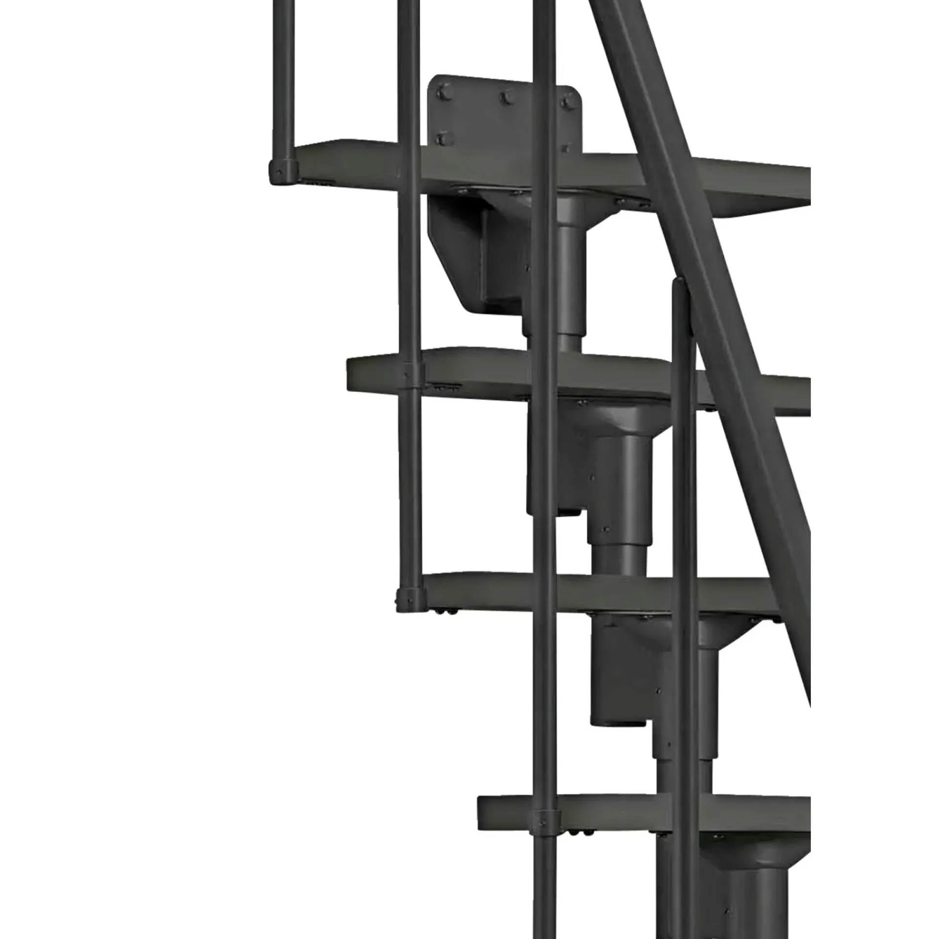 Clearance Dolle ATLANTA GELÆNDER SIDE 2, SORT - 2 BALUSTRE PR. TRIN