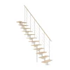 Clearance Dolle BOSTON PLADSBESP. TRAPPE HVID BØG SHAPE 6 GELÆNDER 12 TRIN