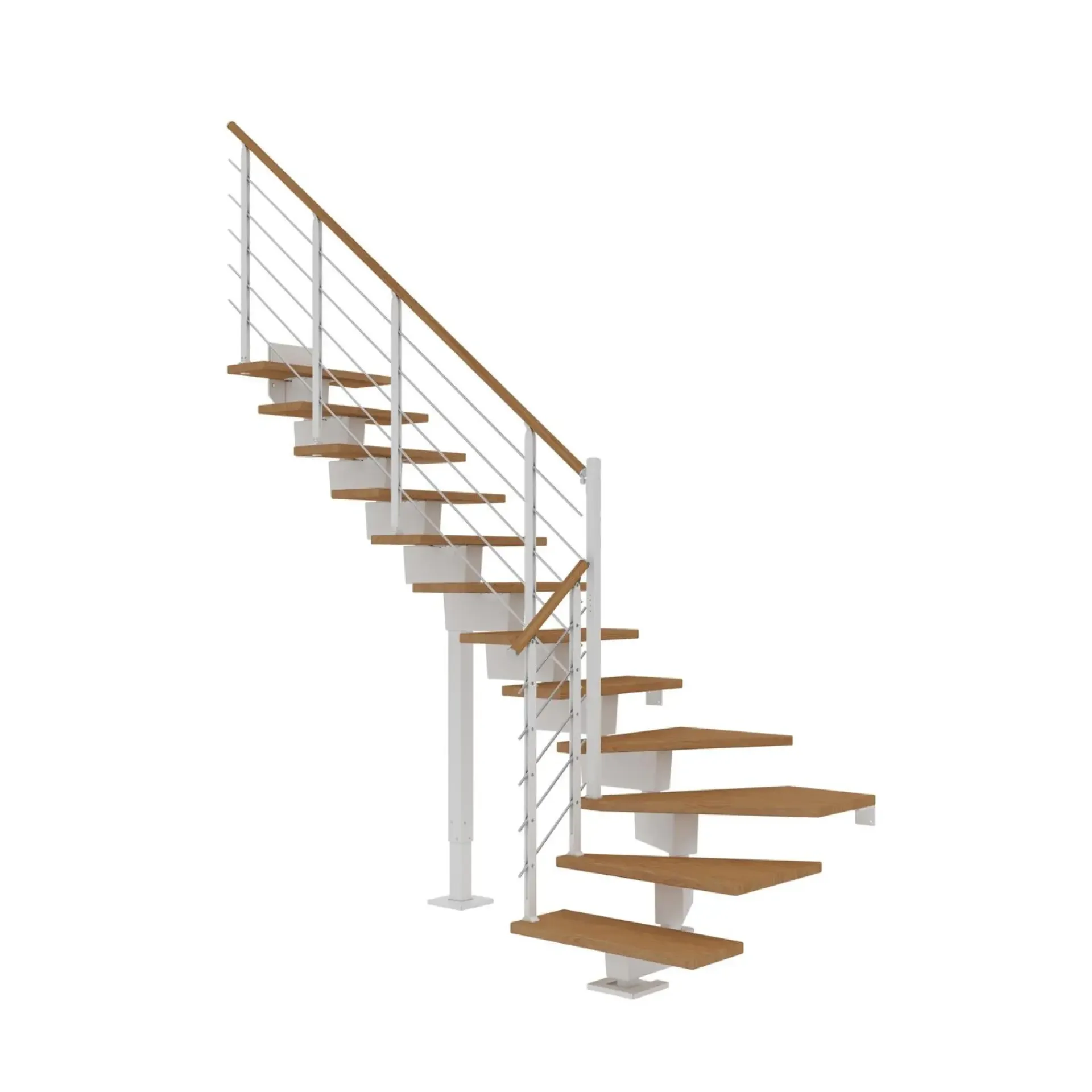Clearance Dolle DUBAI TRAPPE HVID EG DESIGN 12 TRIN