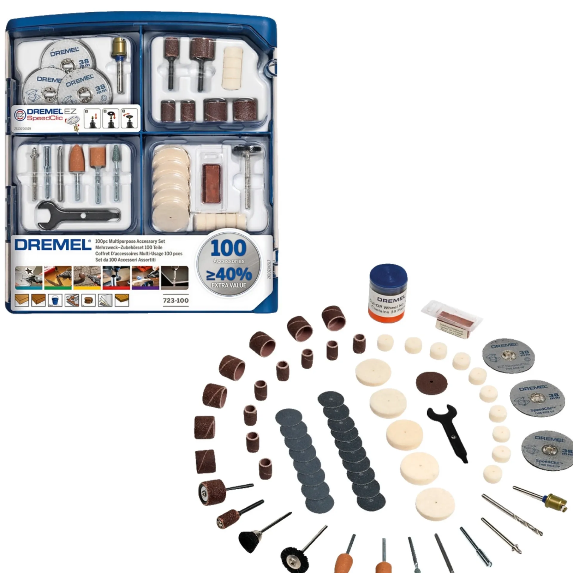 Online Dremel 723 MULTIFUNKTION TILBEHØRSSÆT