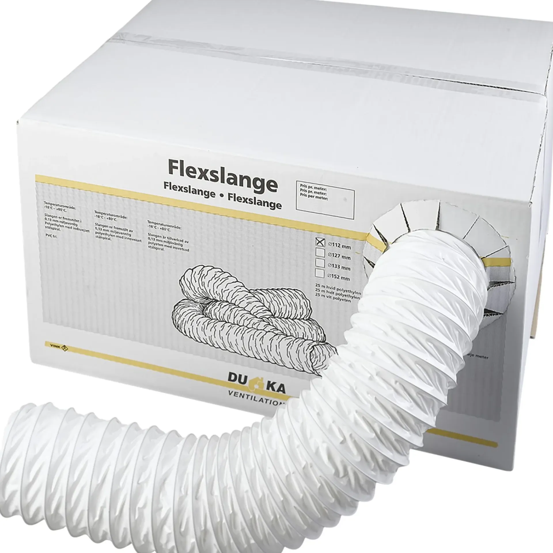 Clearance Duka FLEXSLANGE Ø102 MM 25 M