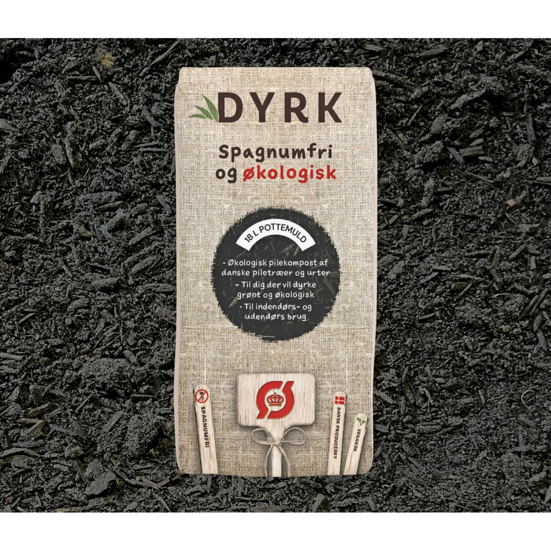 Hot DYRK ØKOLOGISK POTTEMULD 18 L
