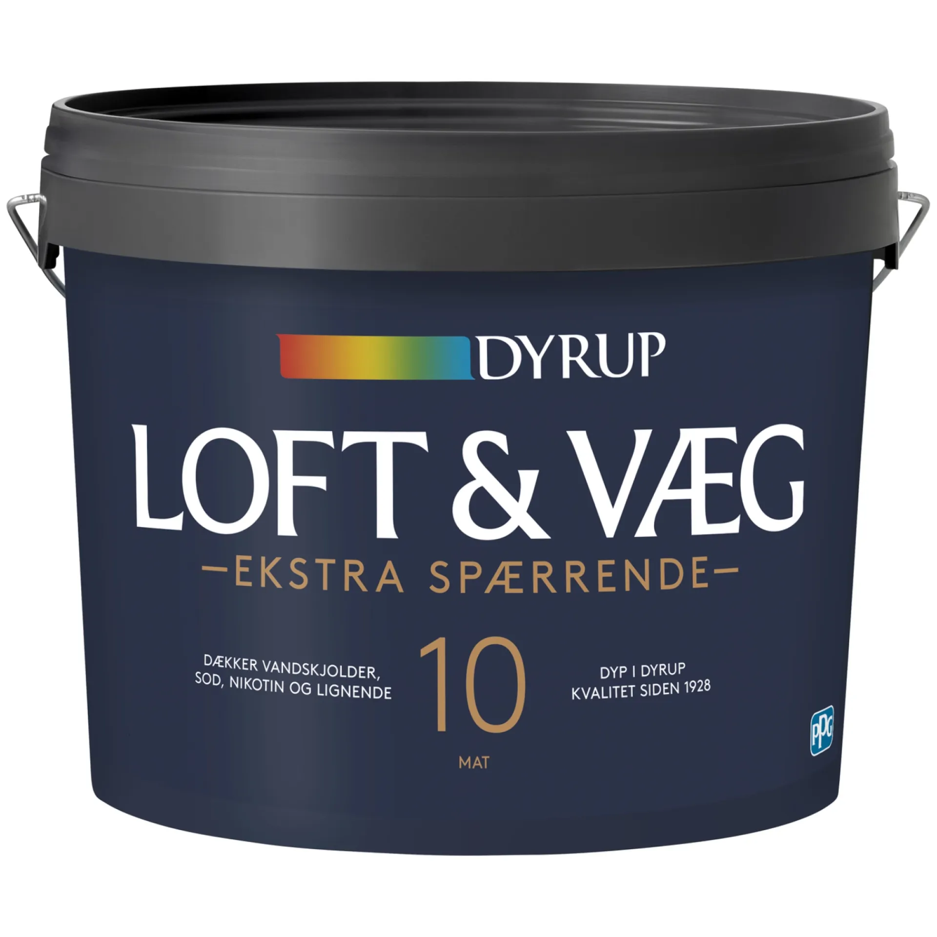 Outlet Dyrup 10 EKSTRA SPÆRRENDE VÆG- OG LOFTMALING 4,5 L HVID