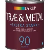 Clearance Dyrup 90 EKSTRA STÆRK TRÆ- OG METALMALING 1 L HVID