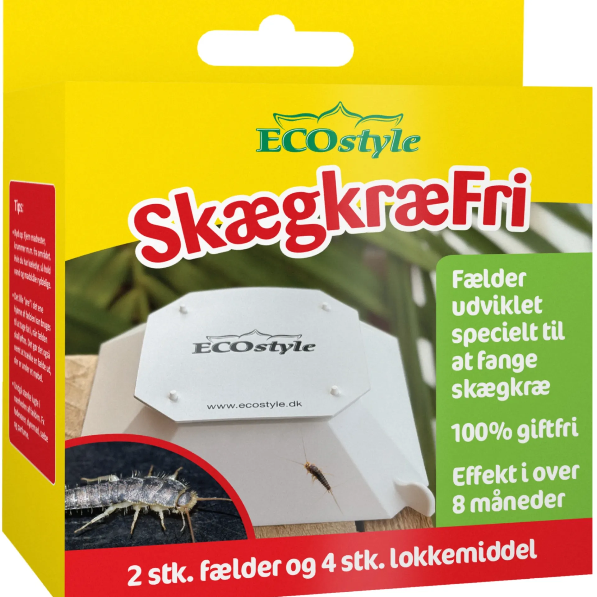 Hot ECOstyle INKL. 4 STK. LOKKEMIDDEL SKÆGKRÆFÆLDE 2 STK.