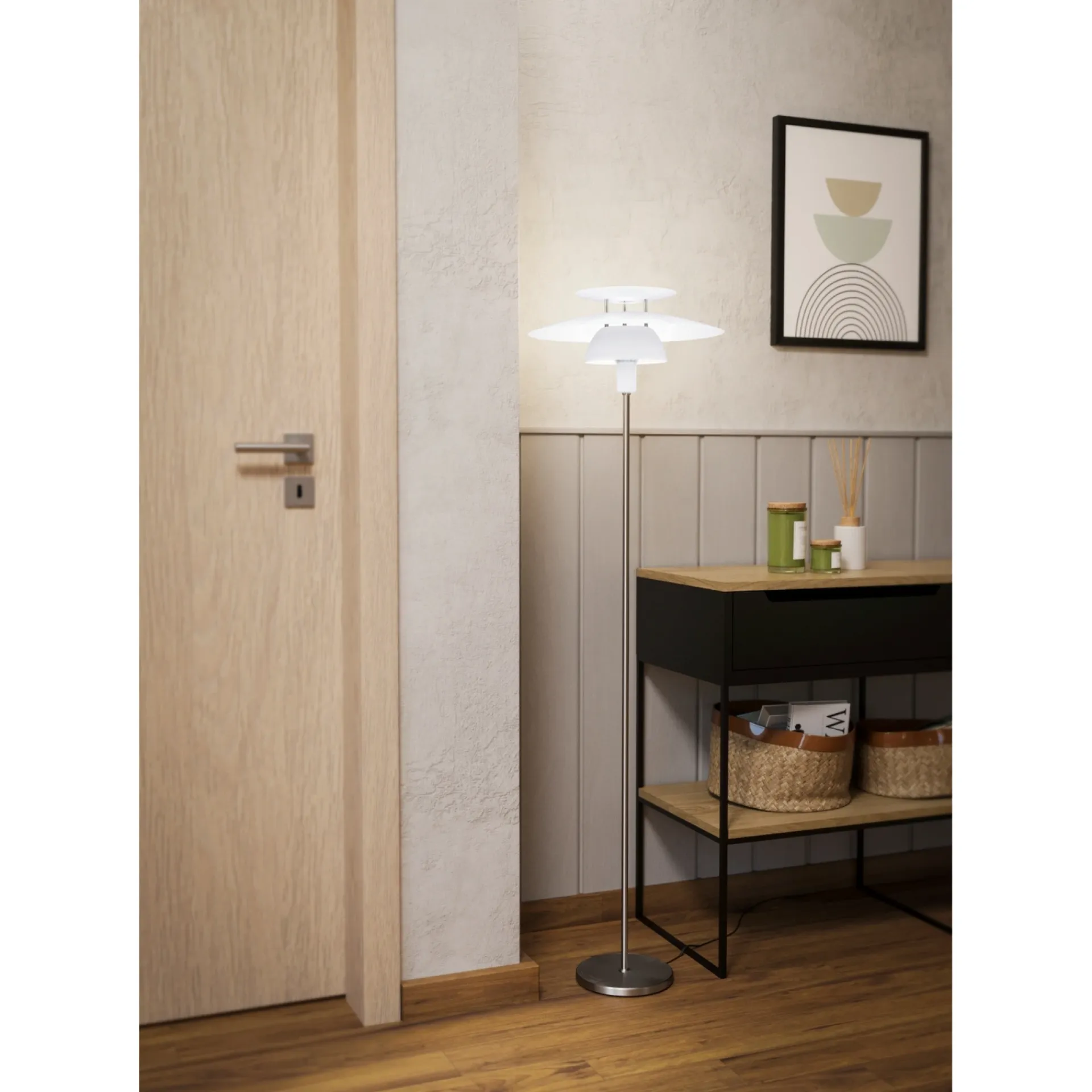 Clearance Eglo BRENDA GULVLAMPE HVID 145 CM