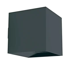 Outlet Eglo CALPINO 2 UDENDØRS VÆGLAMPE SORT 2X3,3W