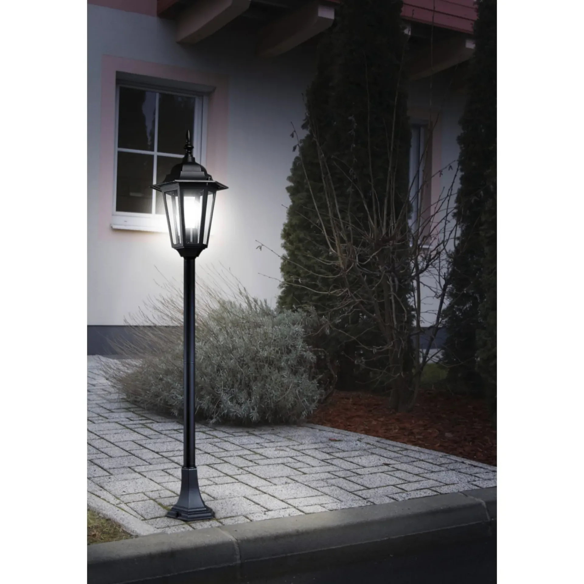 New Eglo LATERNA BEDLAMPE SORT/TRANSPARENT 100 CM