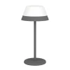 Sale Eglo MEGGIANO GENOPLADELIG BORDLAMPE GRÅ/HVID