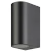 New Eglo RUND MEDELLIN UDENDØRS VÆGLAMPE SORT 2X5W
