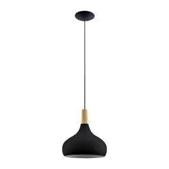 Outlet Eglo SABINAR PENDEL SORT/BRUN 28 CM