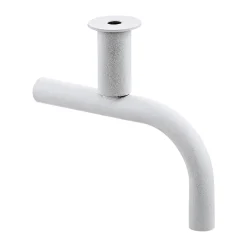 Hot Eglo SVANEHALS BØRSTET STÅL/HVID