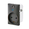 Best FESH SWITCH CURVELINE - SMART STIKKONTAKT KOKSGRÅ 1,5 MODUL M/JORD