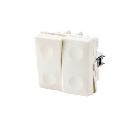 Discount FESH SWITCH CURVELINE KRONE - 1,0 MODUL AFBRYDER HVID