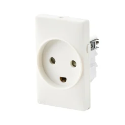 Discount FESH SWITCH CURVELINE STIKKONTAKT HVID 1,5 MODUL M/JORD