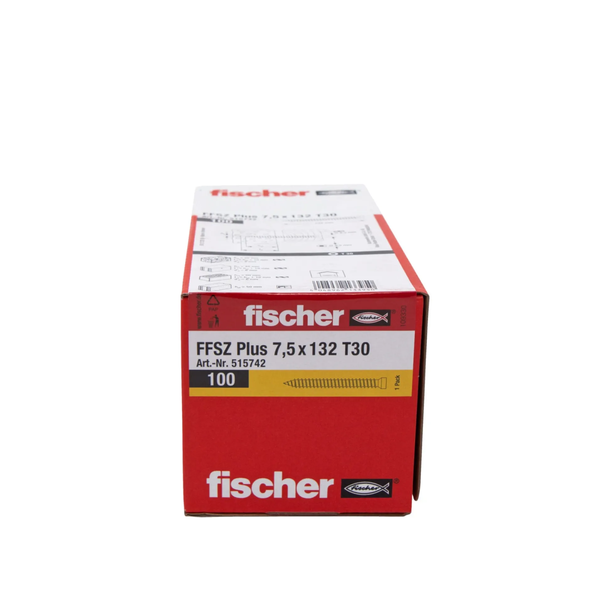 Online FISCHER FFSZ KARMSKRUE 7,5X132 MM 100 STK.