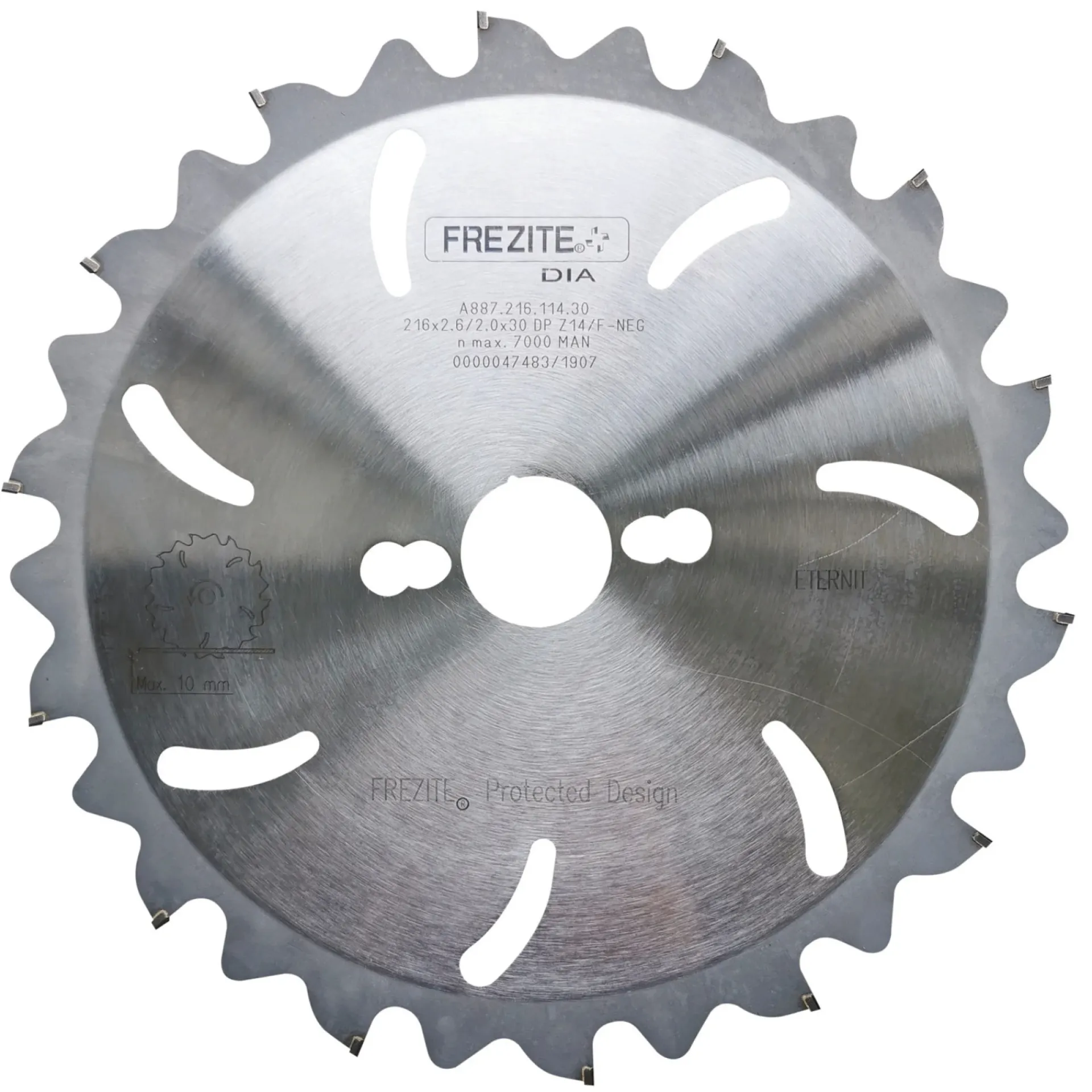 New Frezite Z14 ETERNIT DIAMANTSAVKLINGE 216X2,6X30 MM