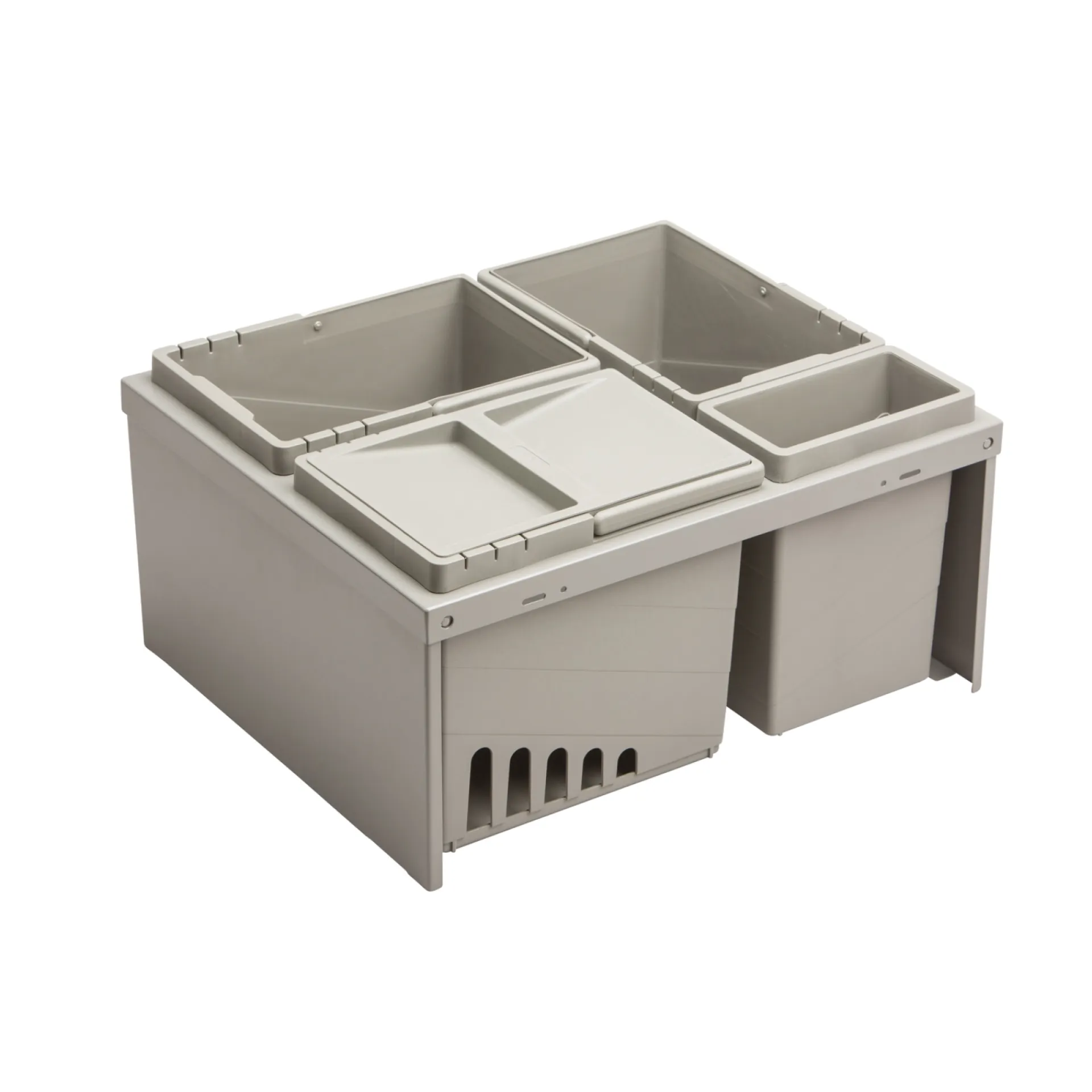Online G. funder 3X11 L., 1X3 L. AFFALDSSORTERING GRÅ 530 X 425 X 240MM