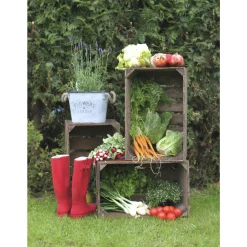 Best Garden Life ÆBLEKASSE TRÆ NATUR 40X51X31
