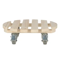 Outlet Garden Life KRUKKEVOGN TRÆ BRUN Ø38 CM - HØJDE 11,2 CM