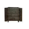 Online Garden Life PLANTEKASSE M/HJUL SORT 48 X 48 X 48 CM