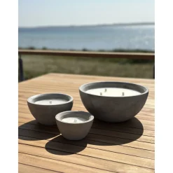 New Garden Life UDENDØRS STEARINLYS BETON GRÅ Ø17,8XH10,6 CM
