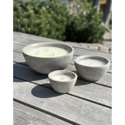 Best Garden Life UDENDØRS STEARINLYS BETON GRÅ Ø27,8XH 13,7 CM