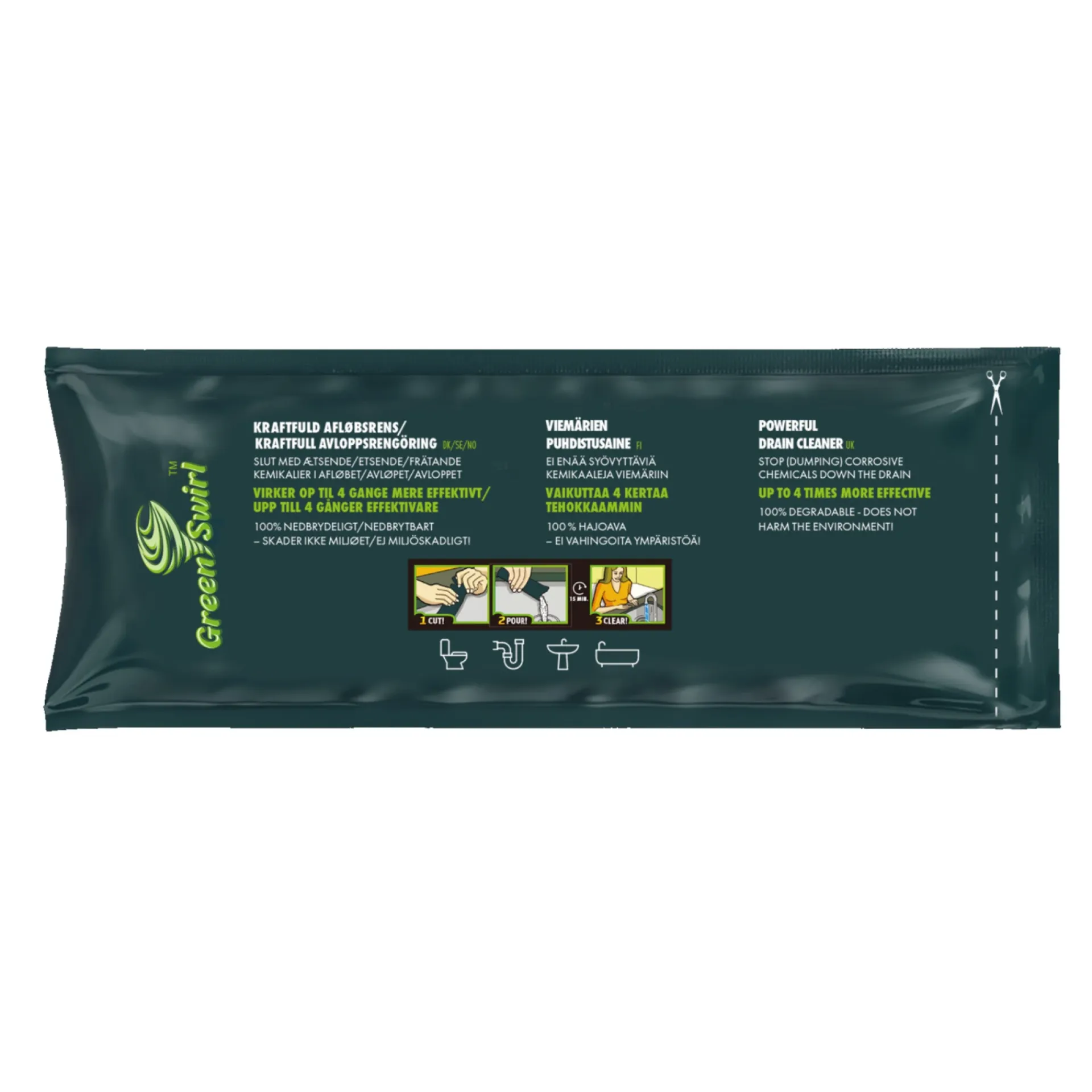Discount GreenSwirl 2 DOSERINGSPOSER AFLØBSRENS 233 G PR. POSE