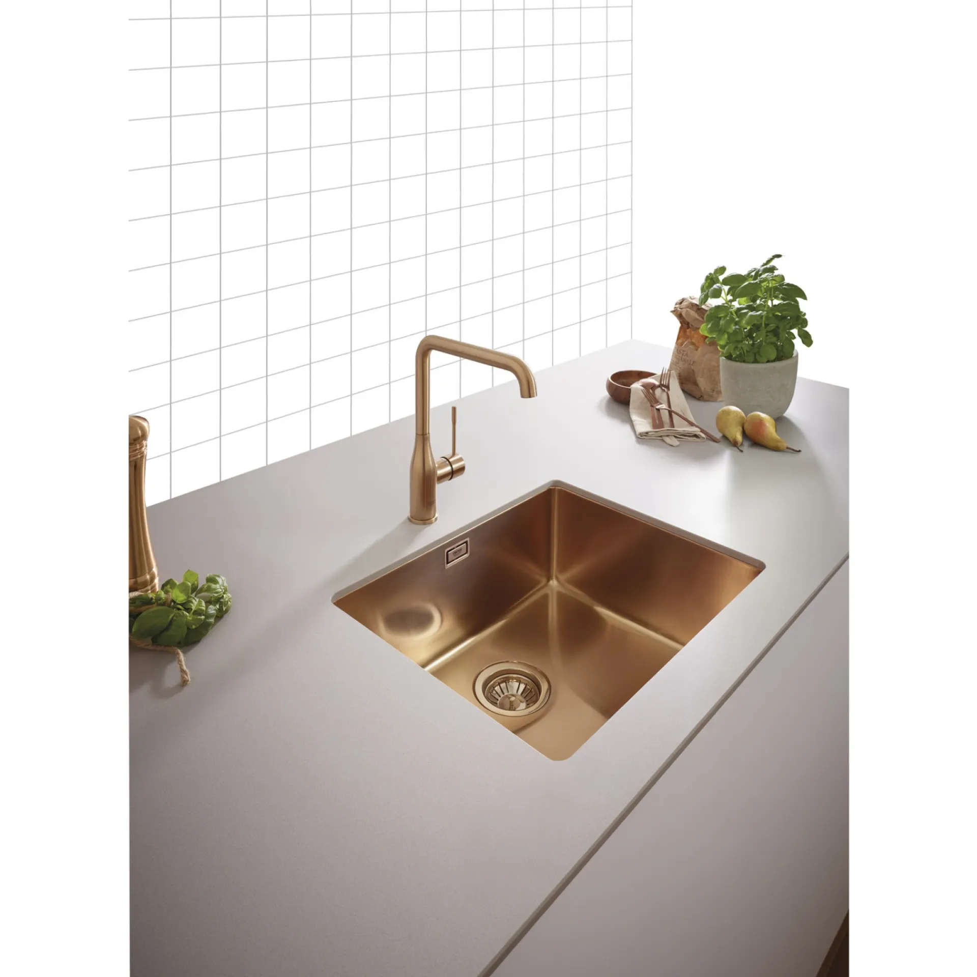 Best Grohe ESSENCE KØKKENARMATUR MAT KOBBER