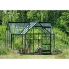 Discount Halls ICON 6 GARDENHOUSE EKSKL. SOKKEL HÆRDET GLAS GRØN 8,6 M2