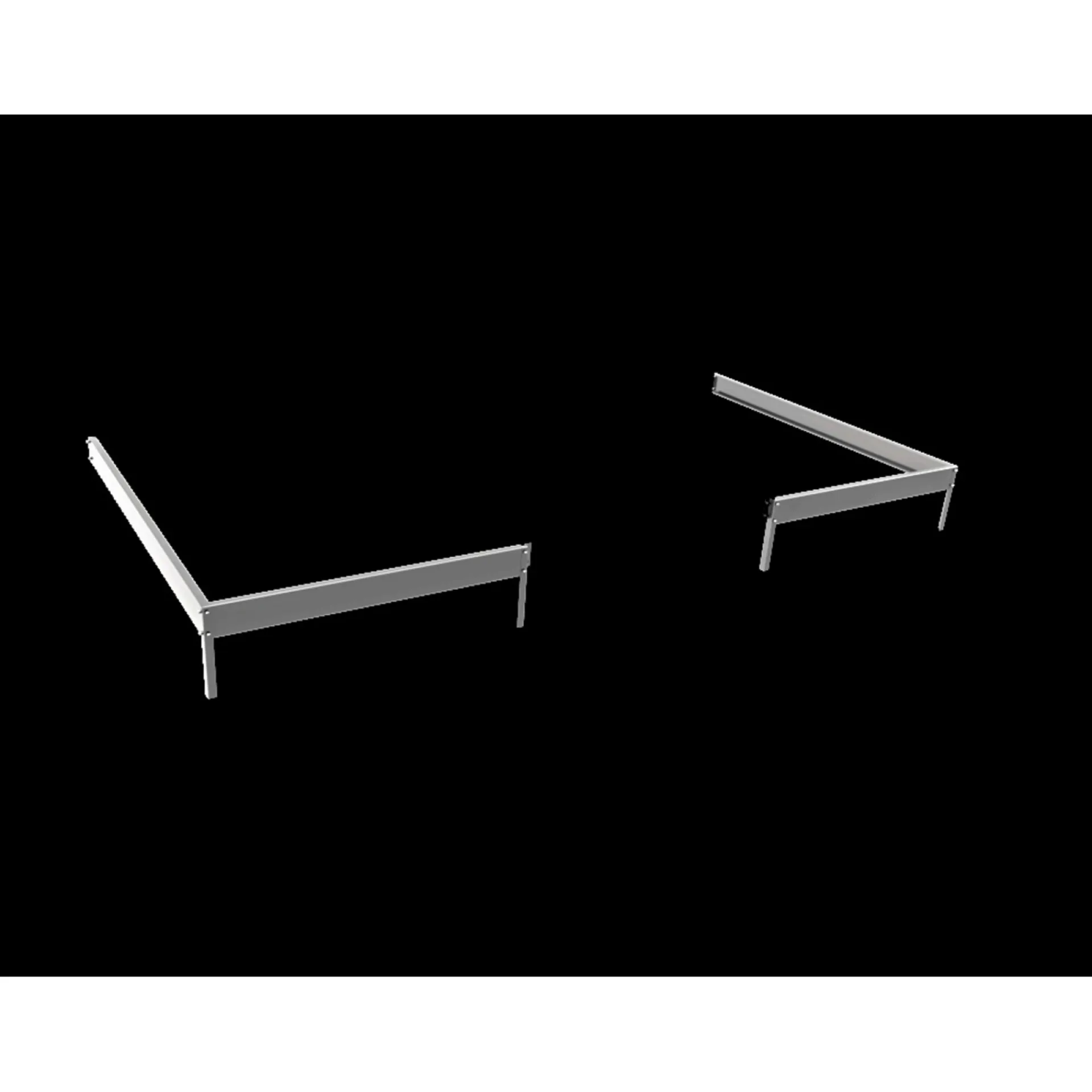 Clearance Halls LEAN-TO 612 STÅLFUNDAMENT SORT 7,1 M2