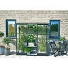 New Halls QUBE LEAN-TO 26 VÆGDRIVHUS 3 MM HÆRDET GLAS SORT 1,2 M²