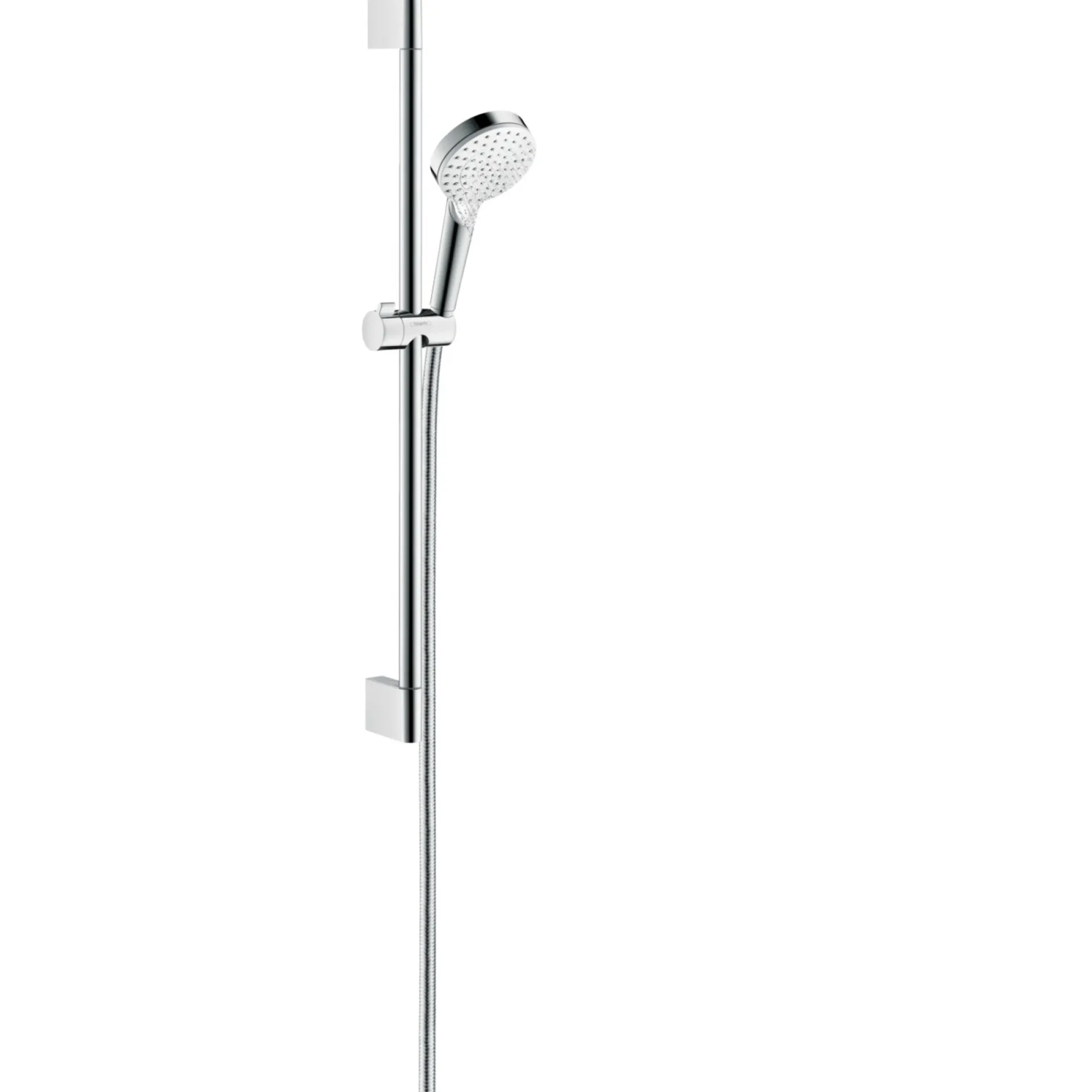 Hansgrohe CROMETTA 1JET ECOSMART BRUSERSTANGSÆT HVID/FORKROMET