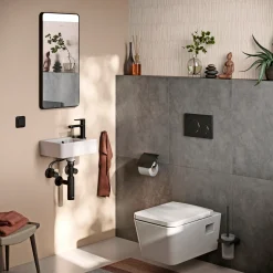 Outlet Hansgrohe REBRIS 80 COOLSTART HÅNDVASKARMATUR 1-GREB MAT SORT