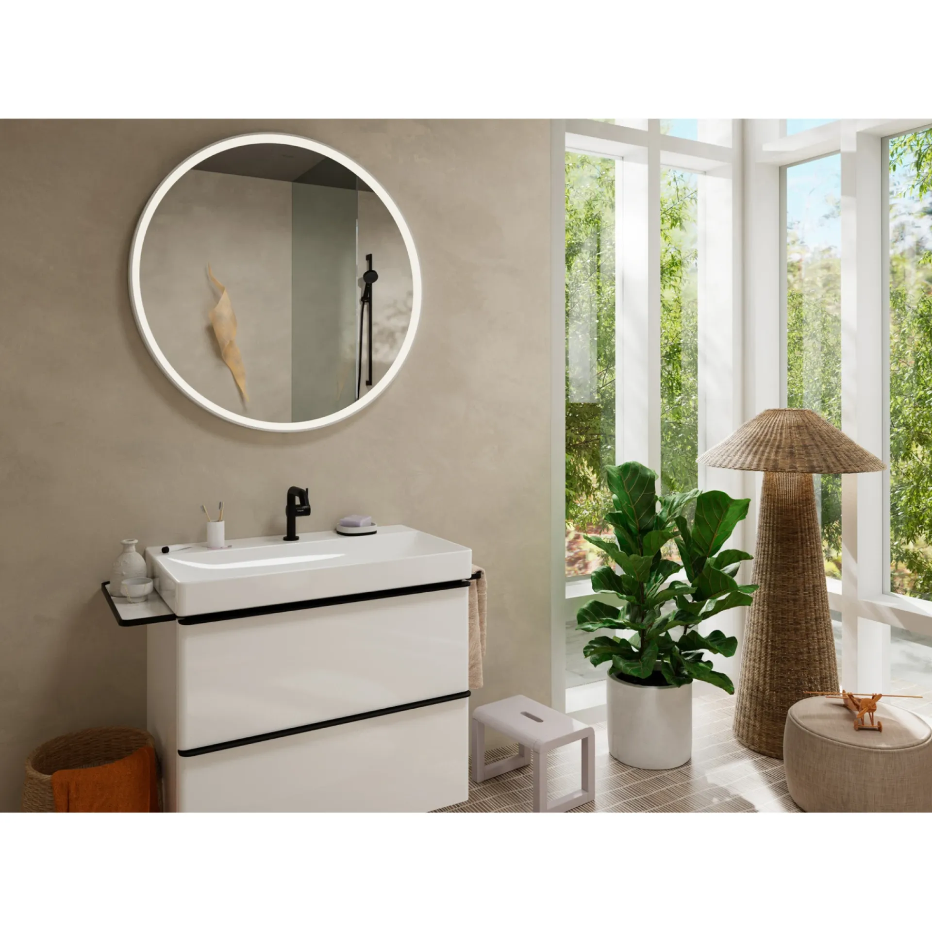 Best Hansgrohe TECTURIS S110 HÅNDVASKARMATUR 1-GREB MAT SORT