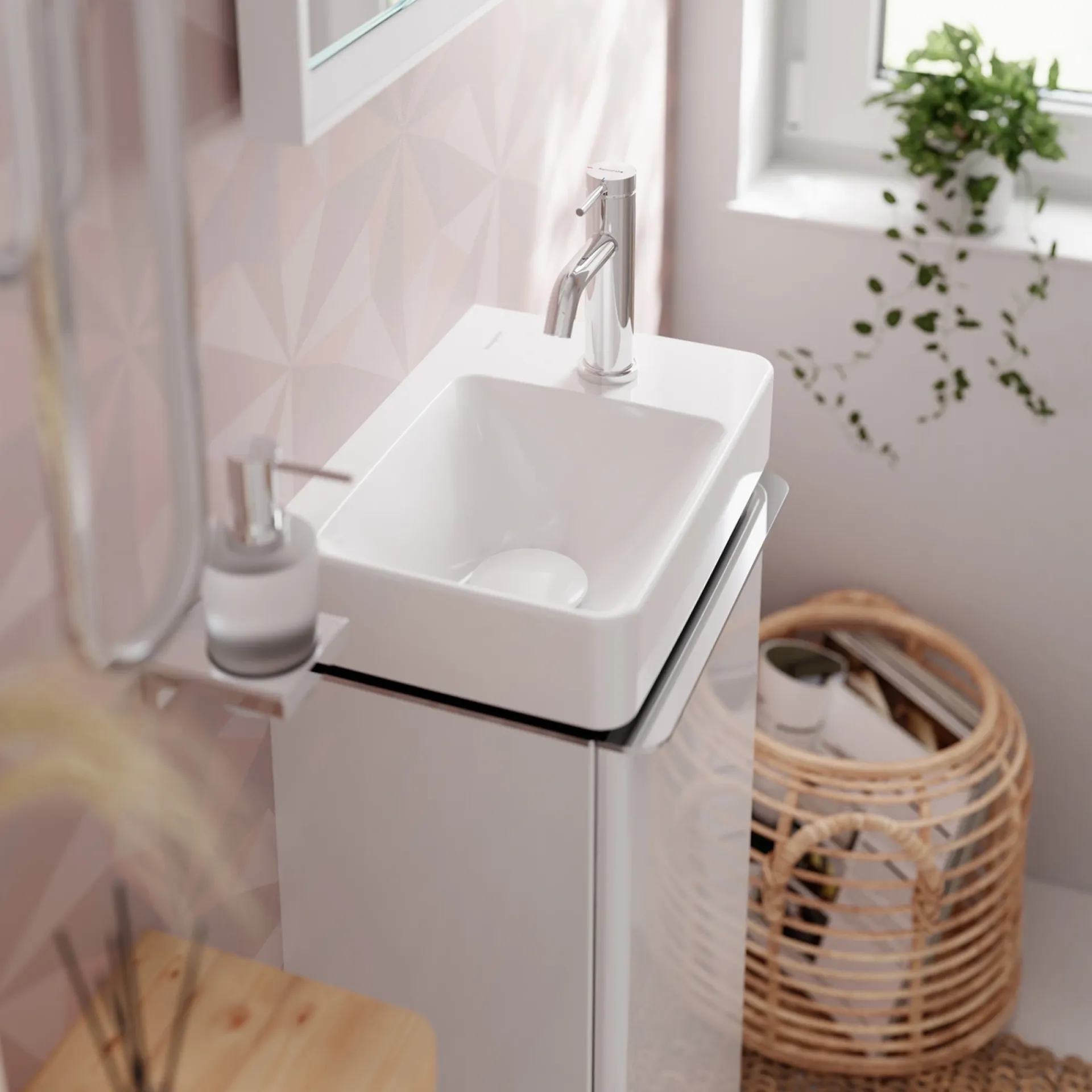 Clearance Hansgrohe TECTURIS S80 HÅNDVASKARMATUR 1-GREB KROM
